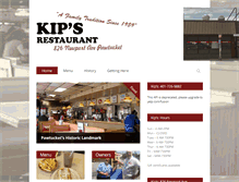 Tablet Screenshot of kipsrestaurant.net